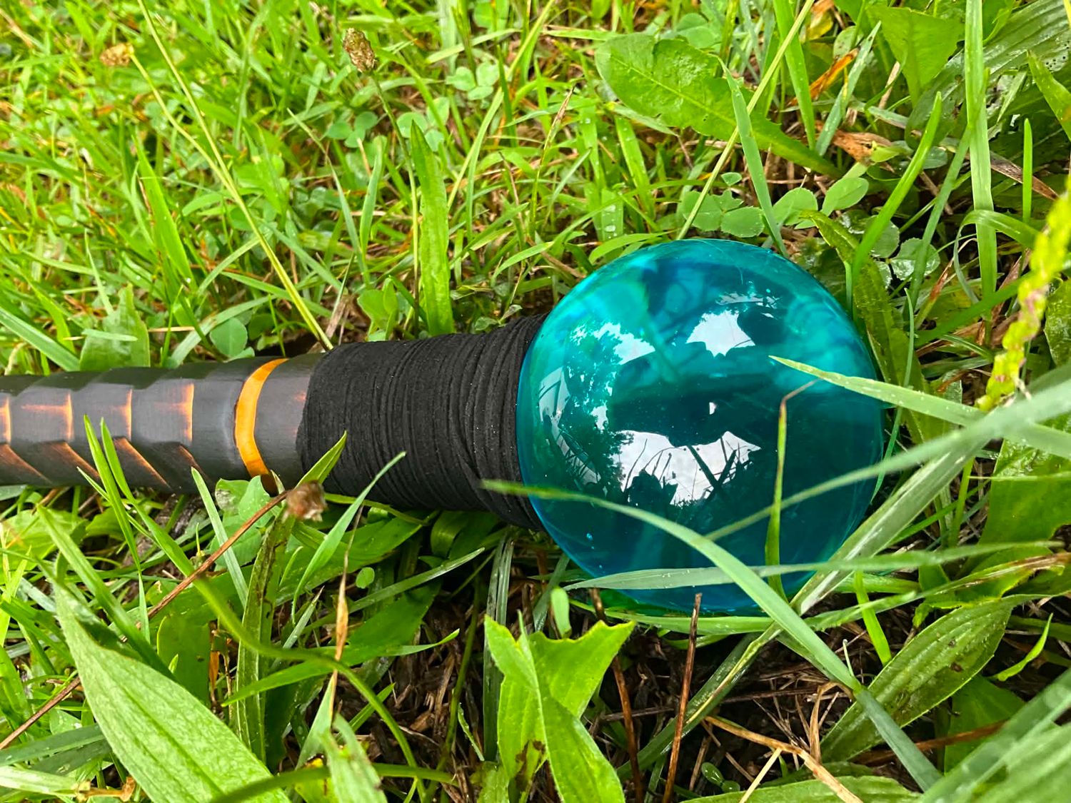Teal Orb Dragon Scale Staff