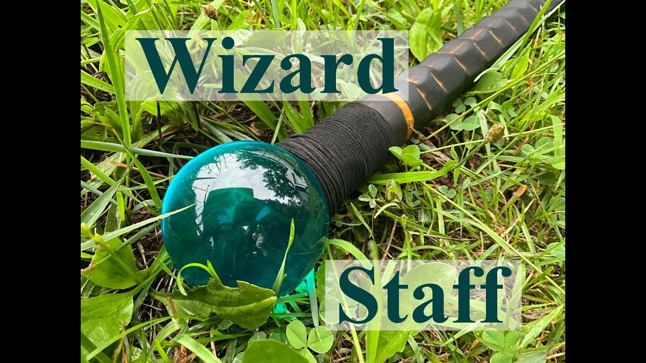 Teal Orb Dragon Scale Staff