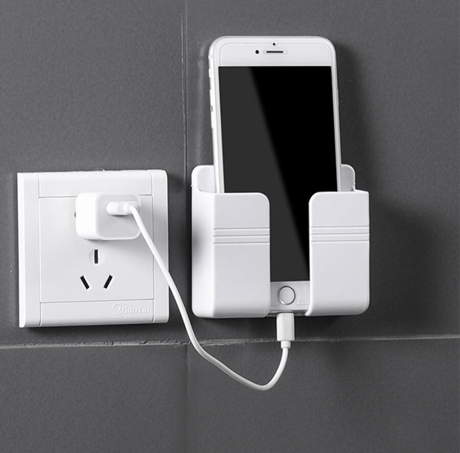 4 Piece Wall Mount Phone Holder and Storage