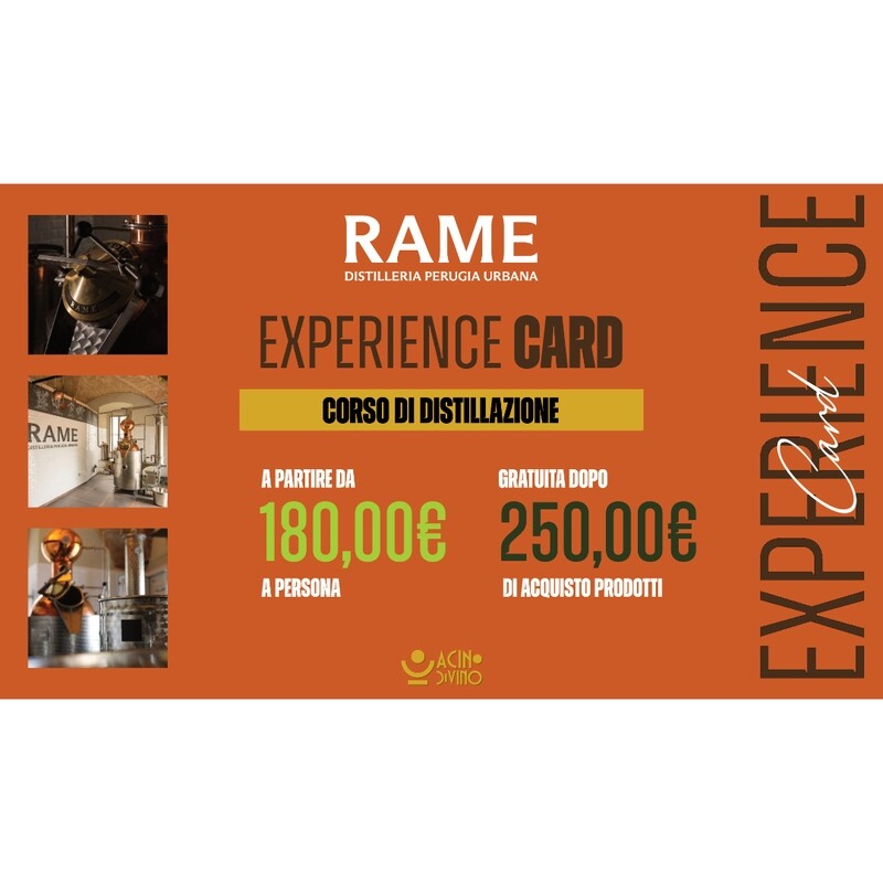 EXPERIENCE CARD CORSO DI DISTILLAZIONE