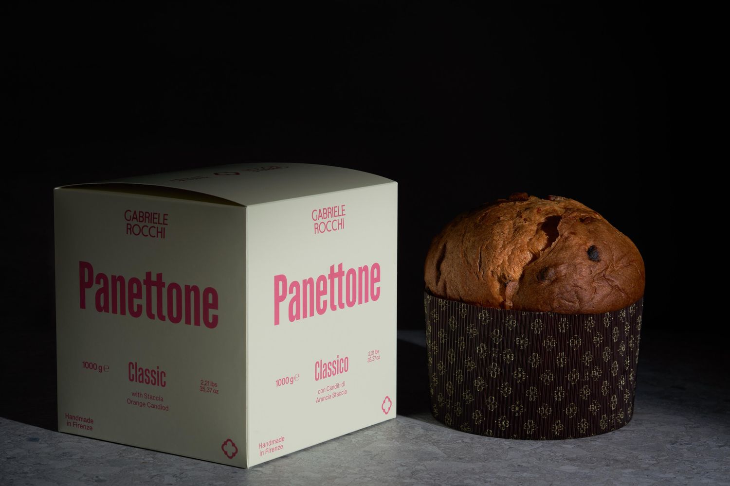 Panettone Artigianale Classico con Canditi di Arancia Staccia (SENZA LATTOSIO)