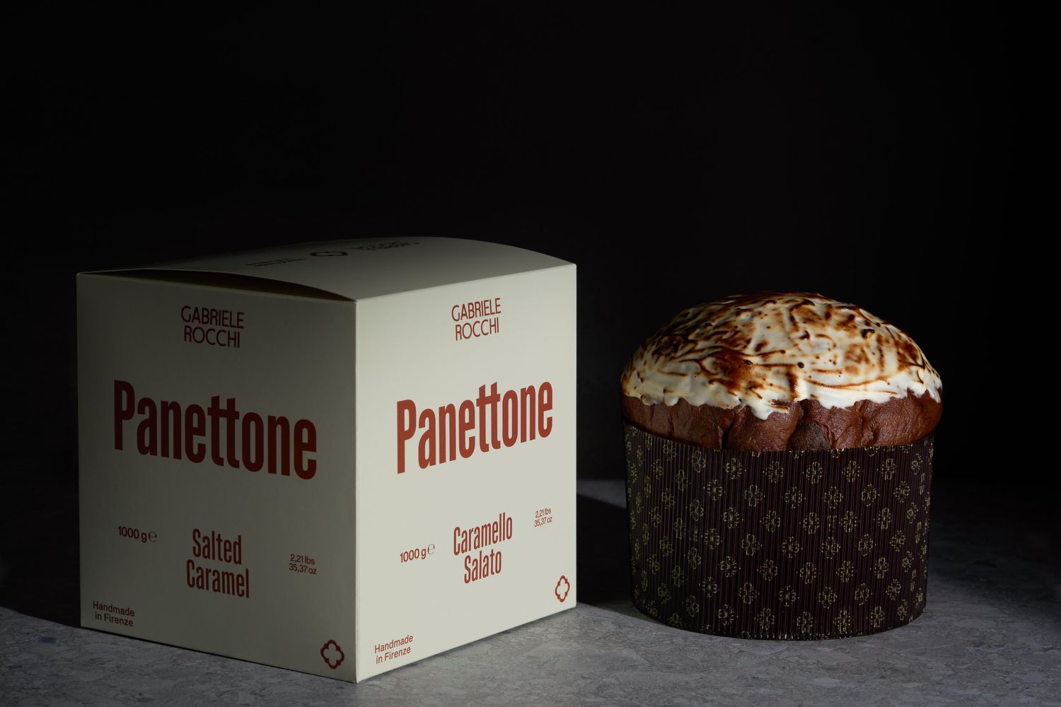 Panettone Artigianale al Caramello Salato Gabriele Rocchi