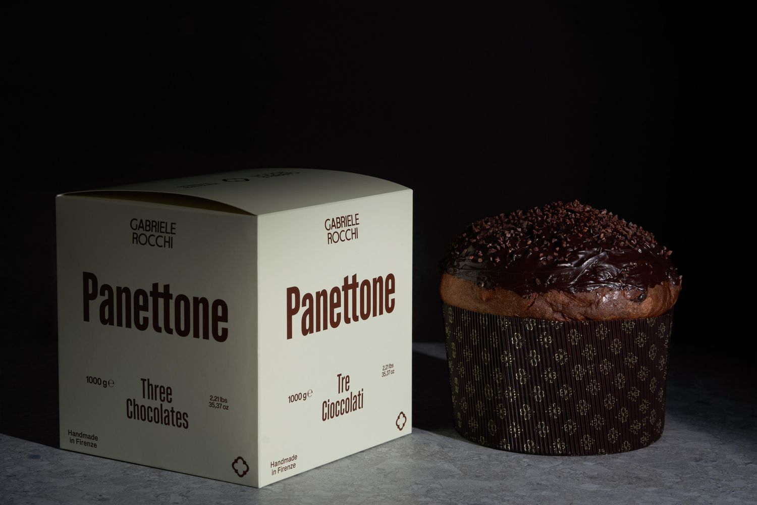 Panettone Artigianale ai Tre Cioccolati Gabriele Rocchi