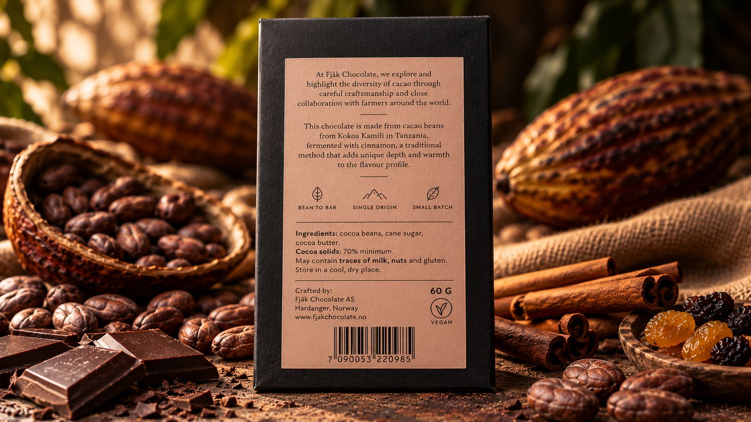Fjåk Tanzania Cinnamon Fermented 70%