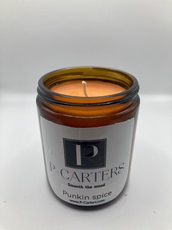 Pumpkin spice scented candle