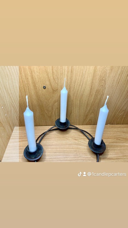 Dinner, candles unscented, three-piece set