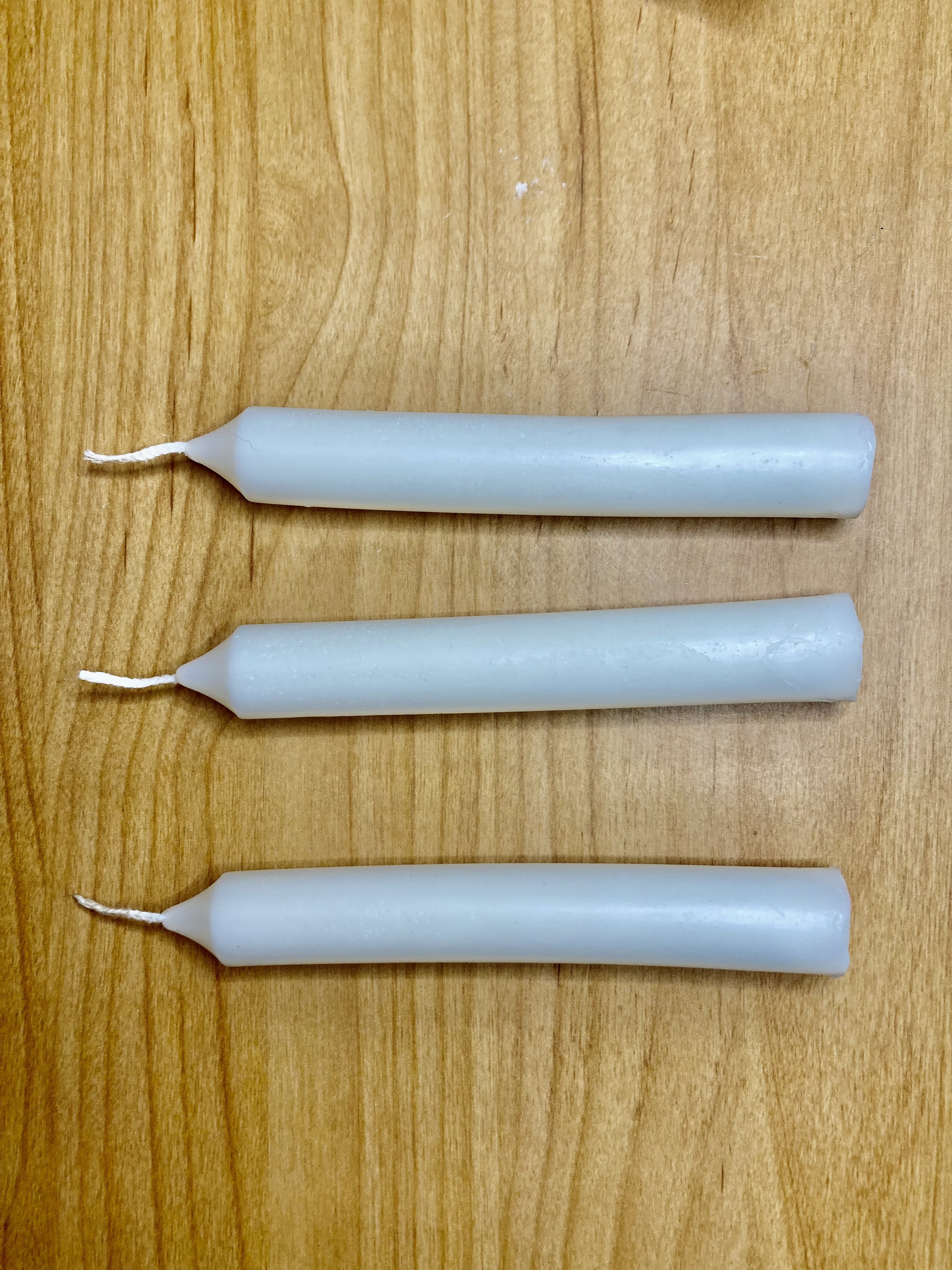 Dinner, candles unscented, three-piece set