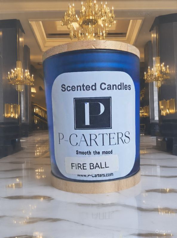 Fireball scented candle