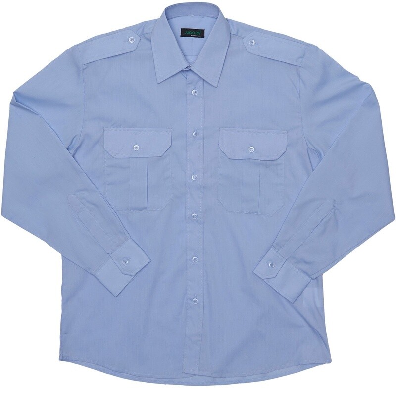 Javlin Long Sleeve Polo Shirt, Size: 2X-Large, Colour: Pale Blue