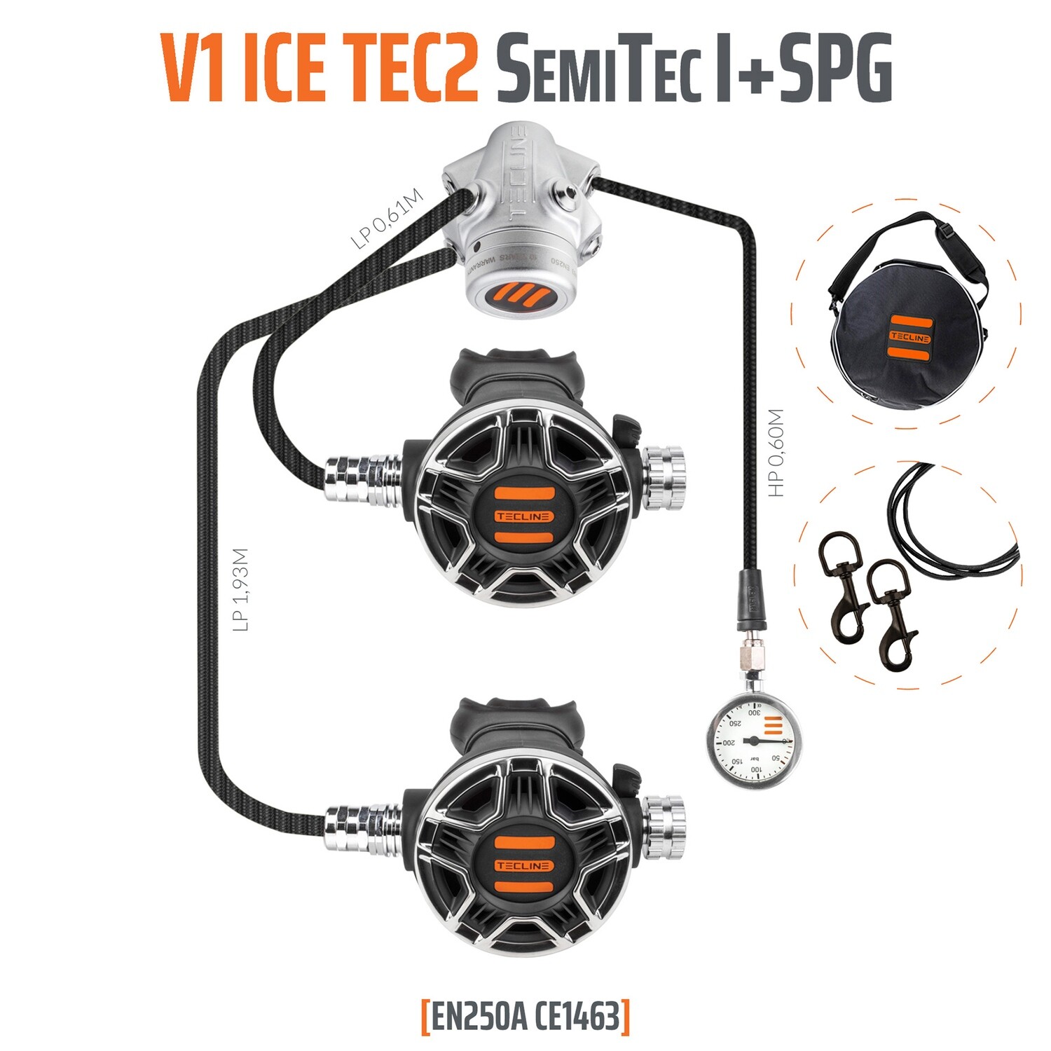 TECLINE Set erogatori V1 ICE TEC2 SemiTec 1 + SPG