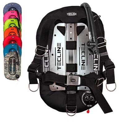 TECLINE BCD Start Mono Set: sacco 13 L, imbrago regolabile con sgancio rapido e piastra in acciaio o alluminio