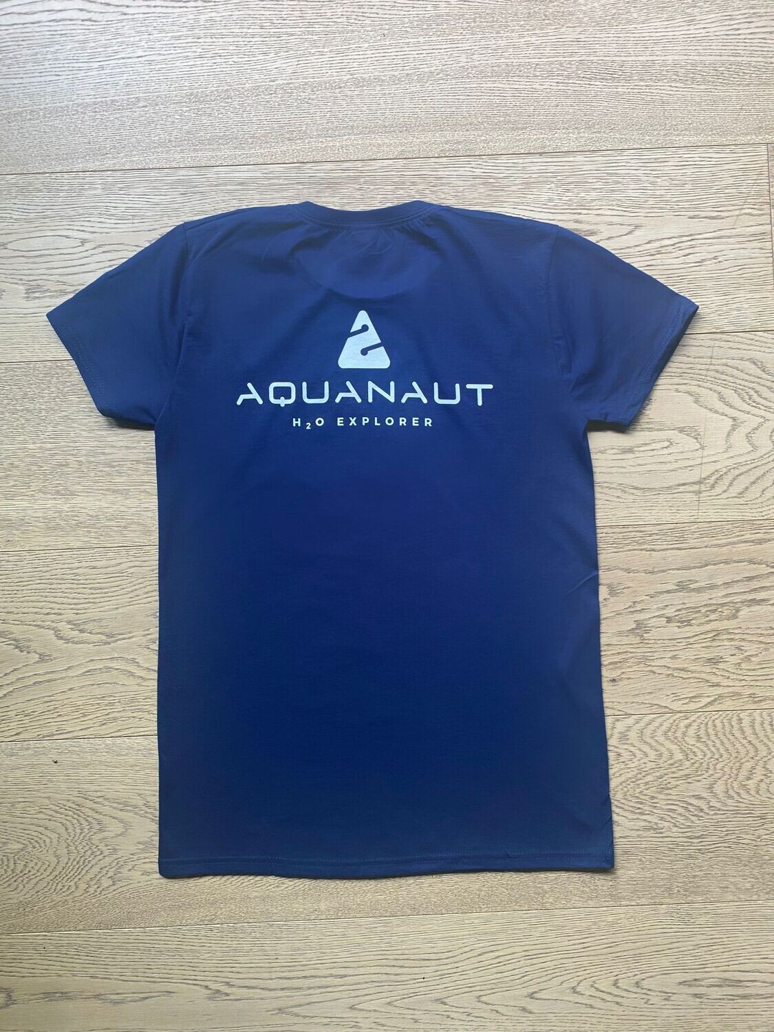 T-shirt Uomo Polpo Dagli Anelli Blu – Stampa Serigrafica, Nera, Girocollo, Cotone