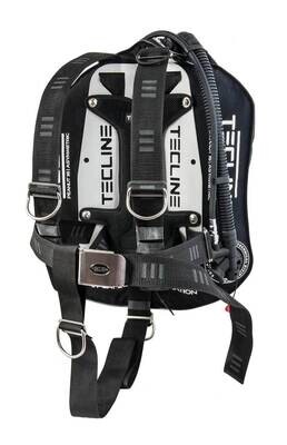TECLINE BCD DIR Set Peanut: sacco 16 L, imbrago DIR e piastra in acciaio o alluminio