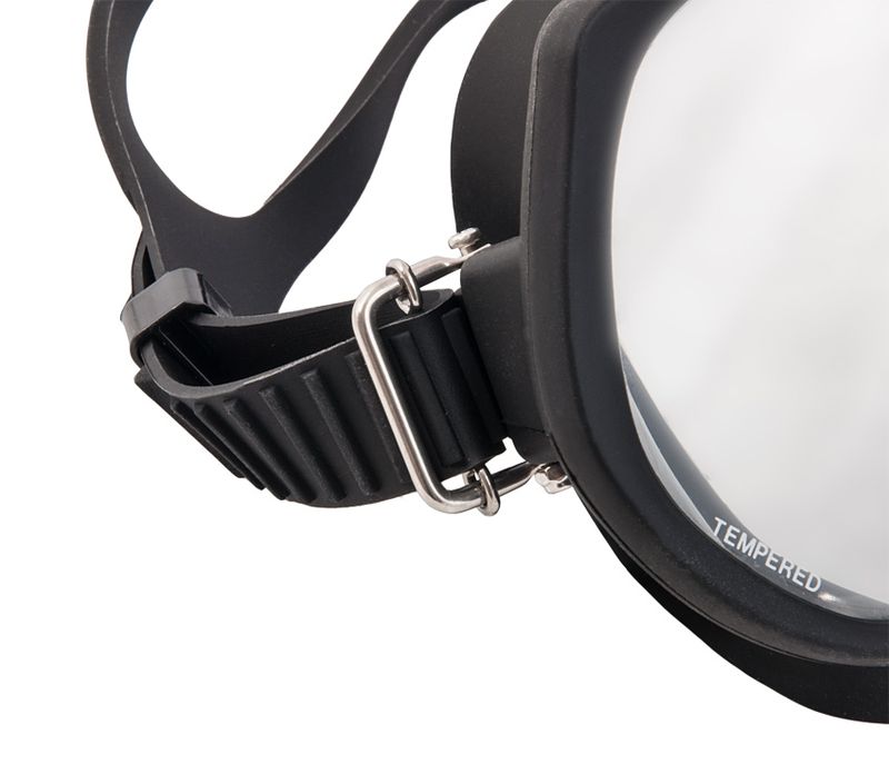 TECLINE fibbia in acciaio inox per maschera Frameless Super View
