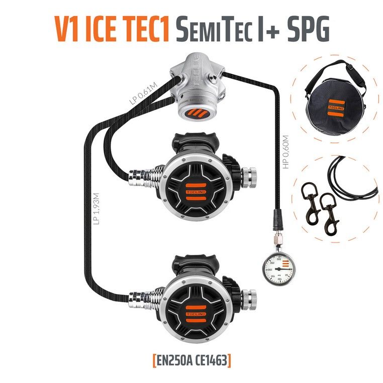 TECLINE Set erogatori V1 ICE TEC1 SemiTec 1 + SPG
