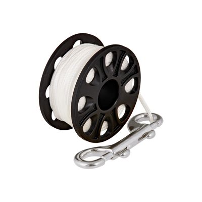 Spool 30 mt con moschettone doppialuce da 100 mm
