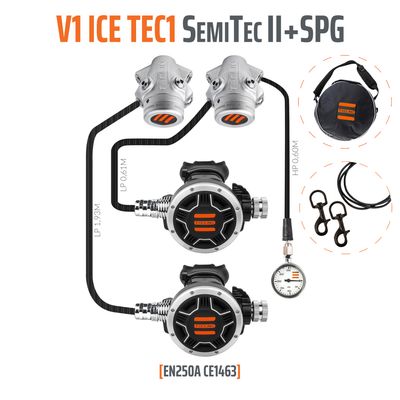 TECLINE Set erogatori V1 ICE TEC1 DIR Set with SPG - EN250A