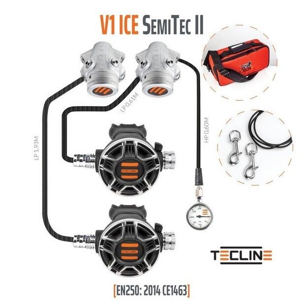 TECLINE Set erogatori V1 ICE TEC2 DIR Set with SPG - EN250A