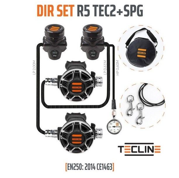 TECLINE Set erogatori R5 TEC2 DIR Set + SPG - EN250A