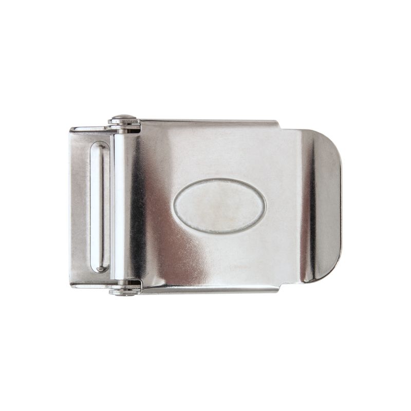 TECLINE Fibbia in acciaio inox 50 mm senza logo