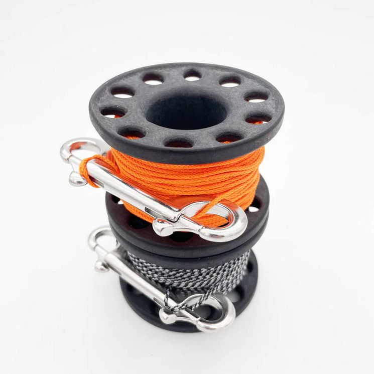 Nammu-Tech Spool 30 mt con moschettone doppialuce da 115 mm