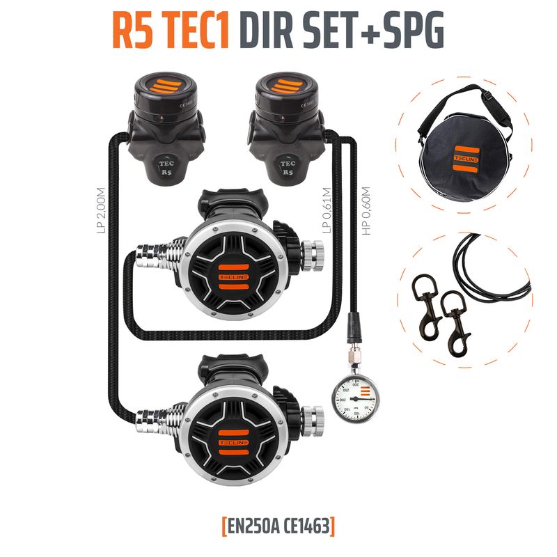 TECLINE Set erogatori R5 TEC1 DIR Set + SPG - EN250A