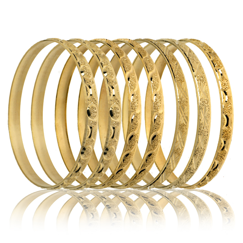 BAN-6.5MM GOLD - BANGLE - JEWELRY