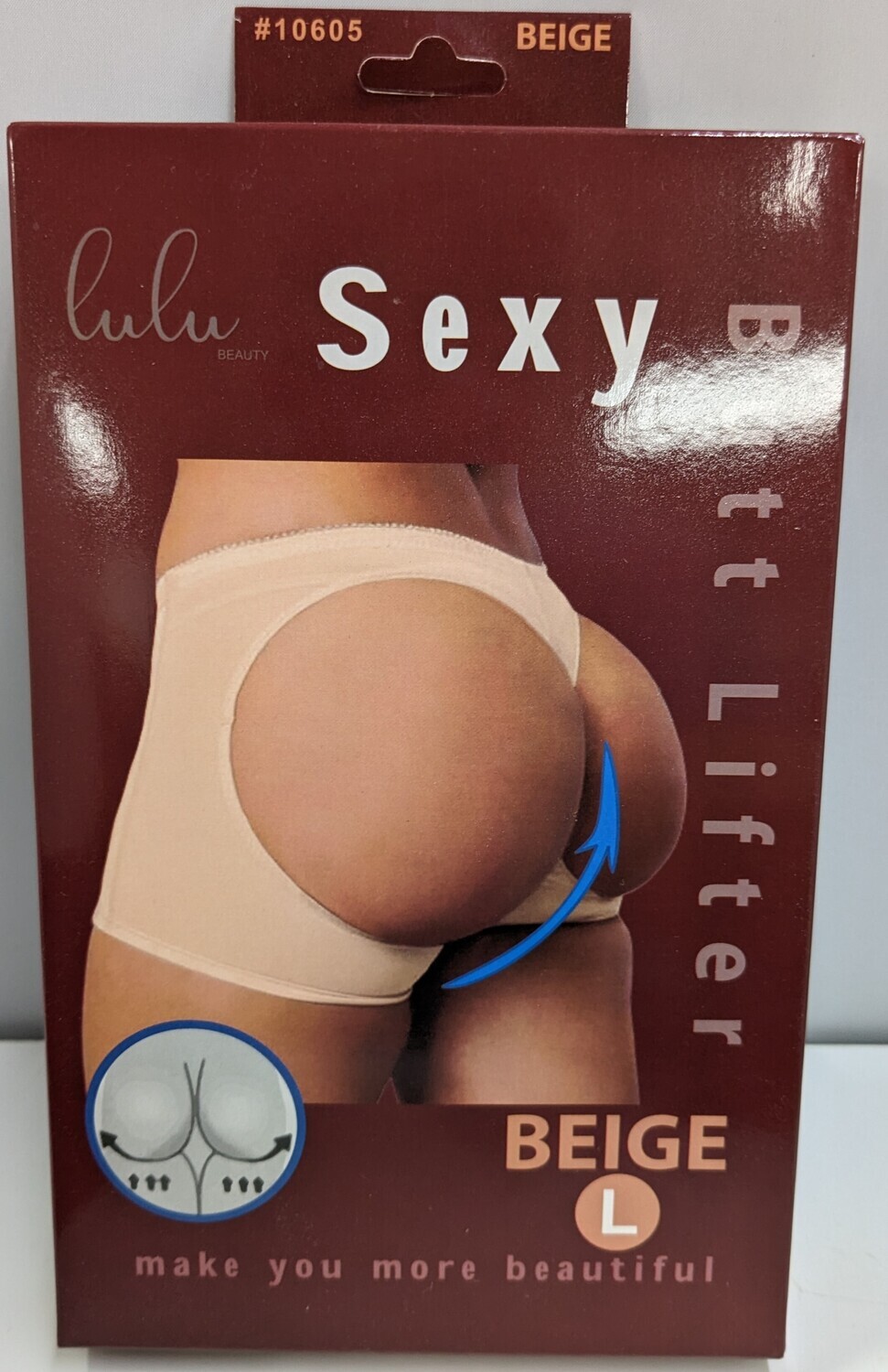 10605-BUTT/BEIGE - BODYSTOCKING