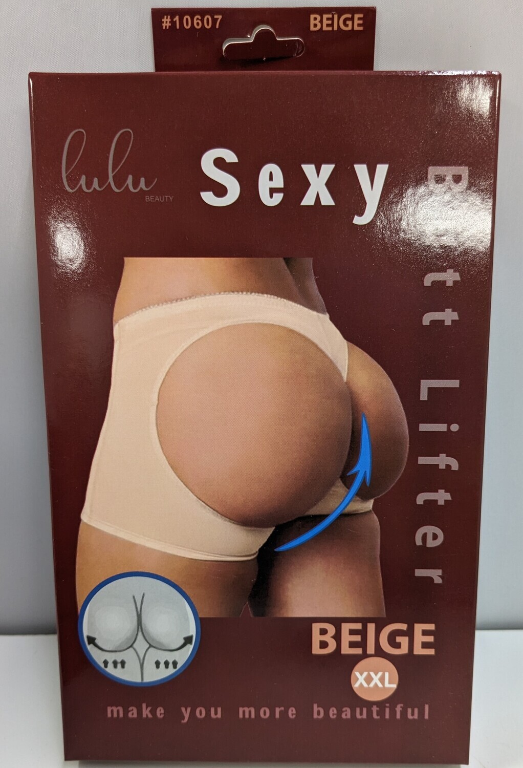 10607-BUTT/BEIGE - BODYSTOCKING