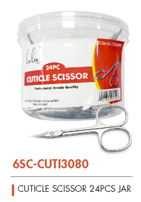 6SC-CUTI3080 24PC CUTICLE SCISSOR - CLIPPER