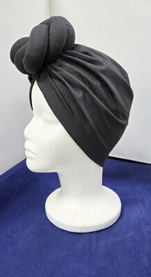GRH-512BK PLAIN TURBAN - HAT