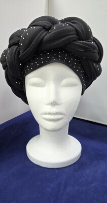 GRH-517BKST TURBAN - HAT