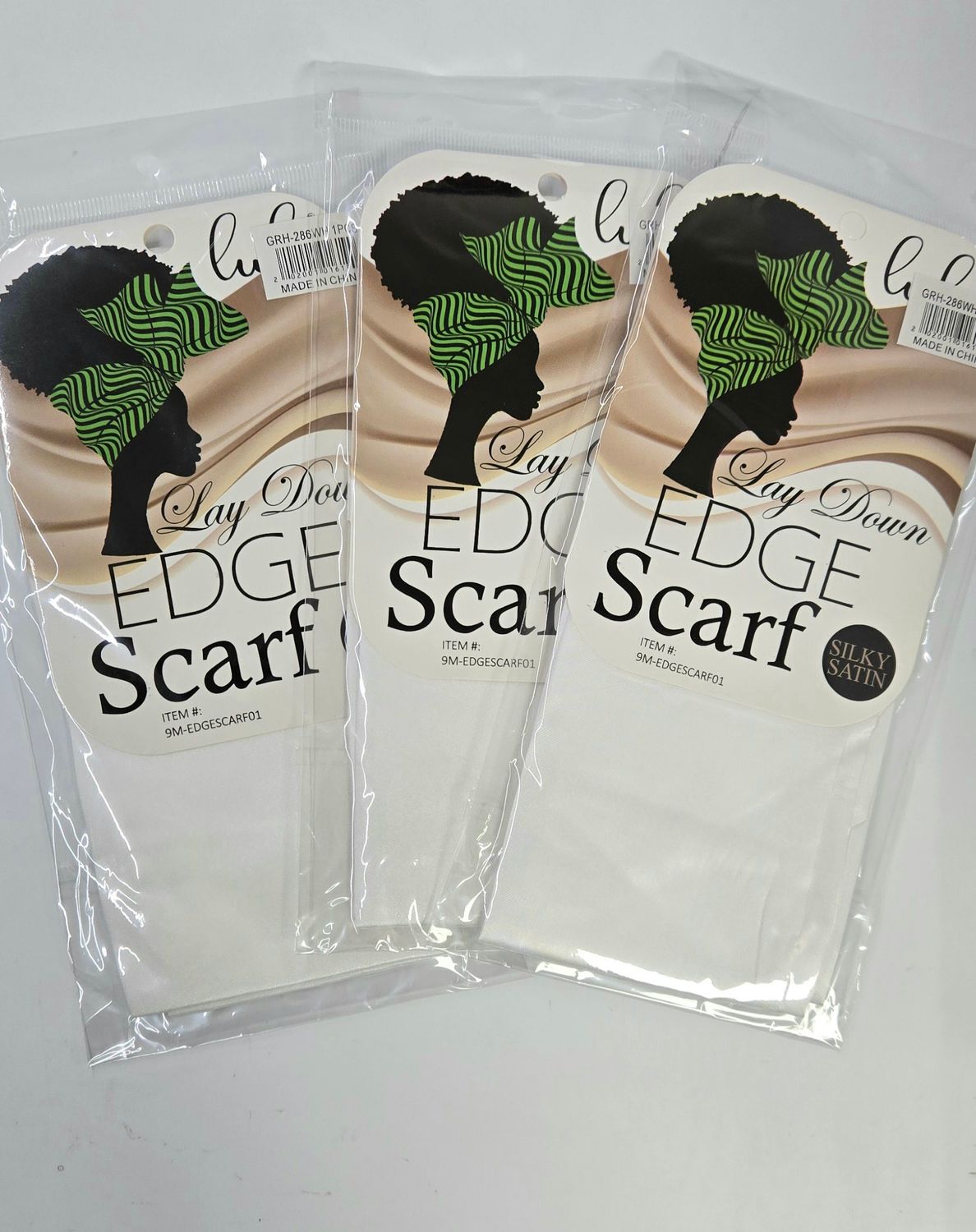 GRH-286WH 1 DZ PACK EDGE SCARF WHITE - HAT