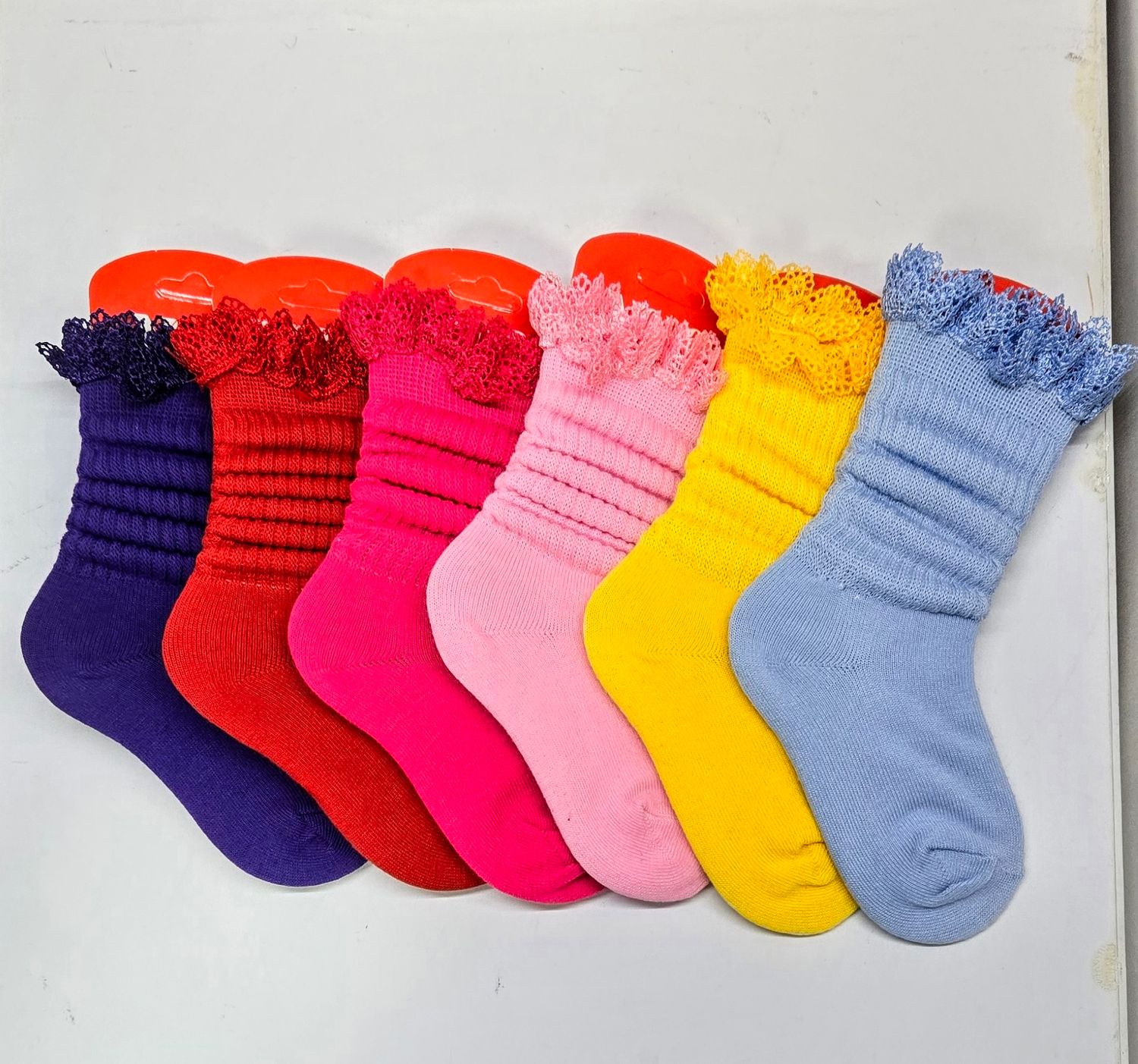 SS0-3/YELLOW/LACE - SOCK