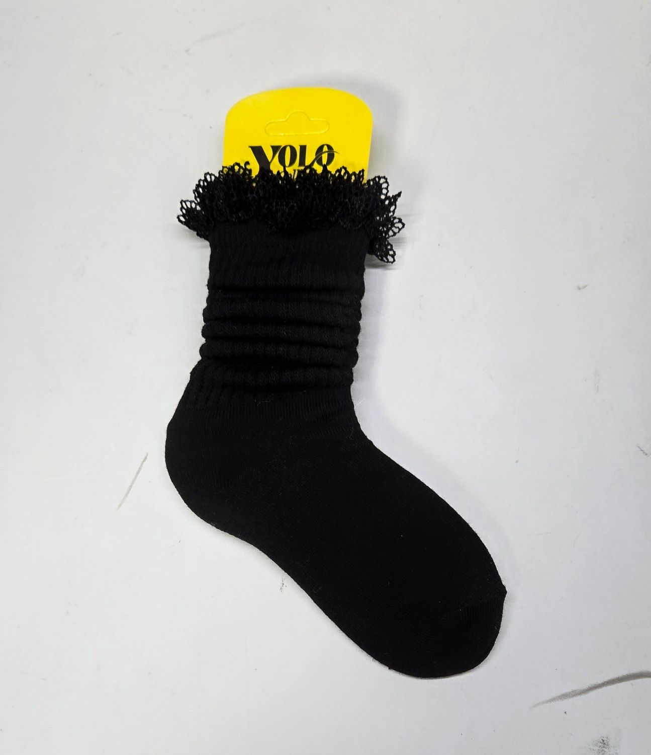 SS3-5/BLACK/LACE - SOCK