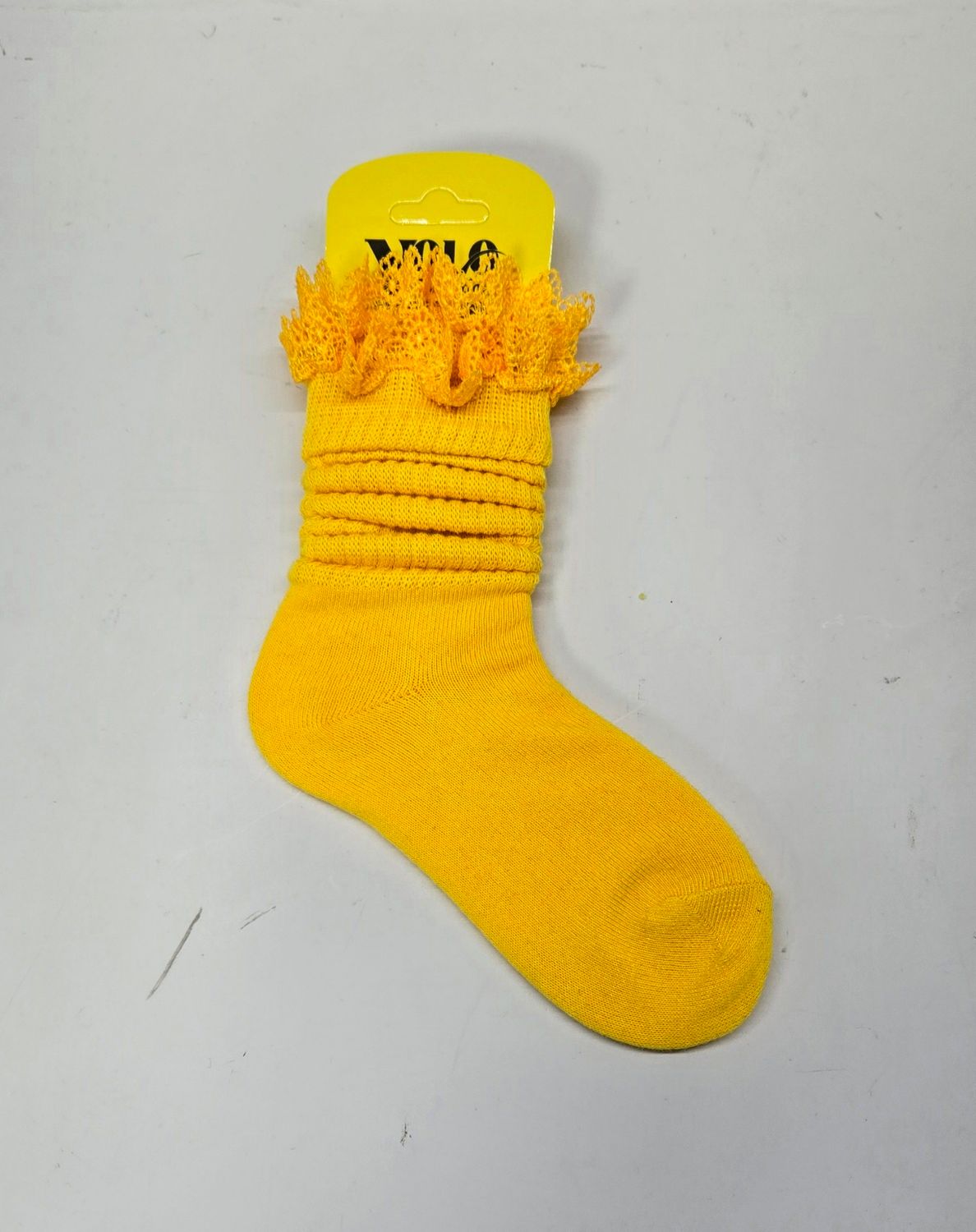 SS3-5/YELLOW/LACE - SOCK
