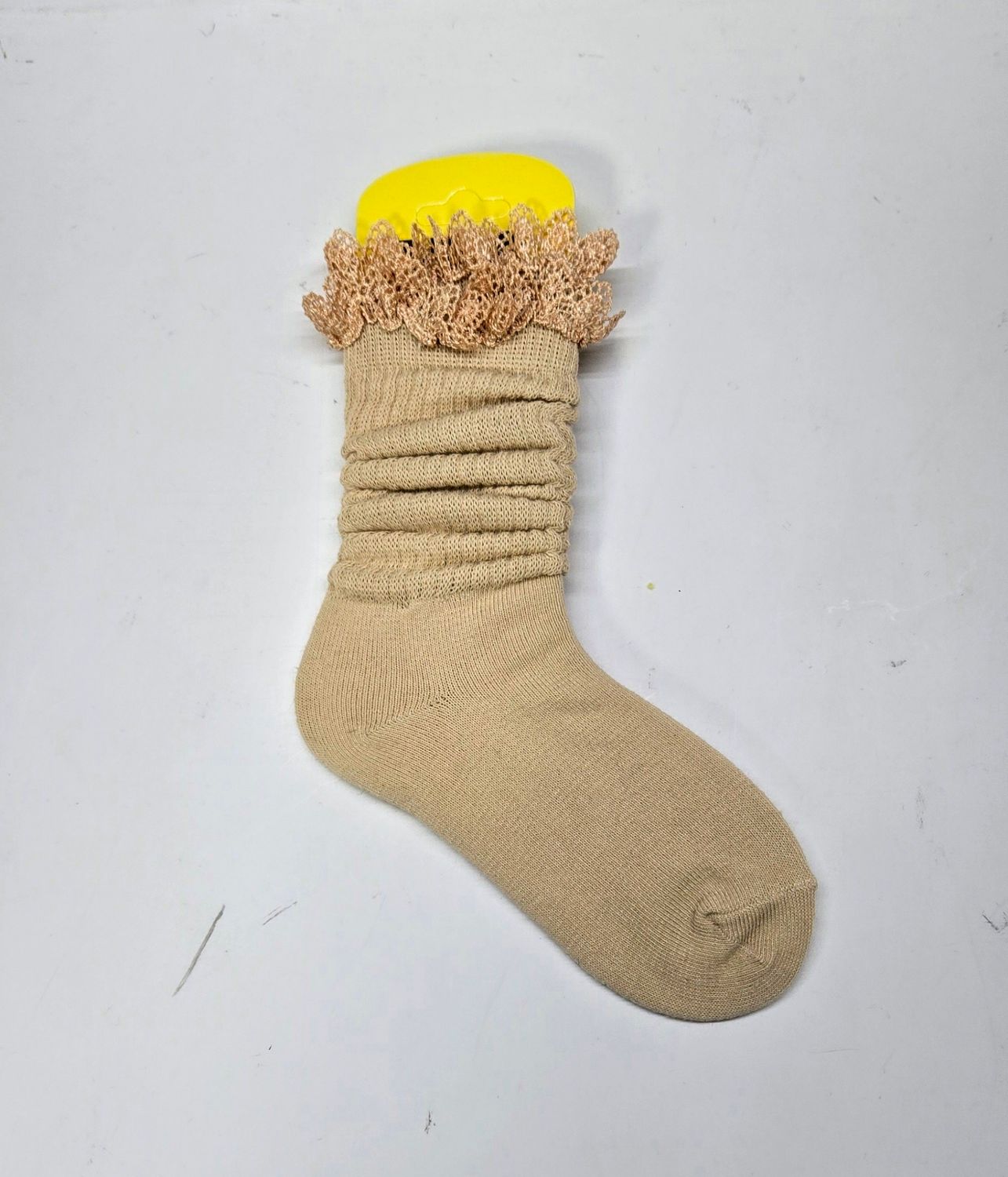 SS3-5/KHAKI/LACE - SOCK