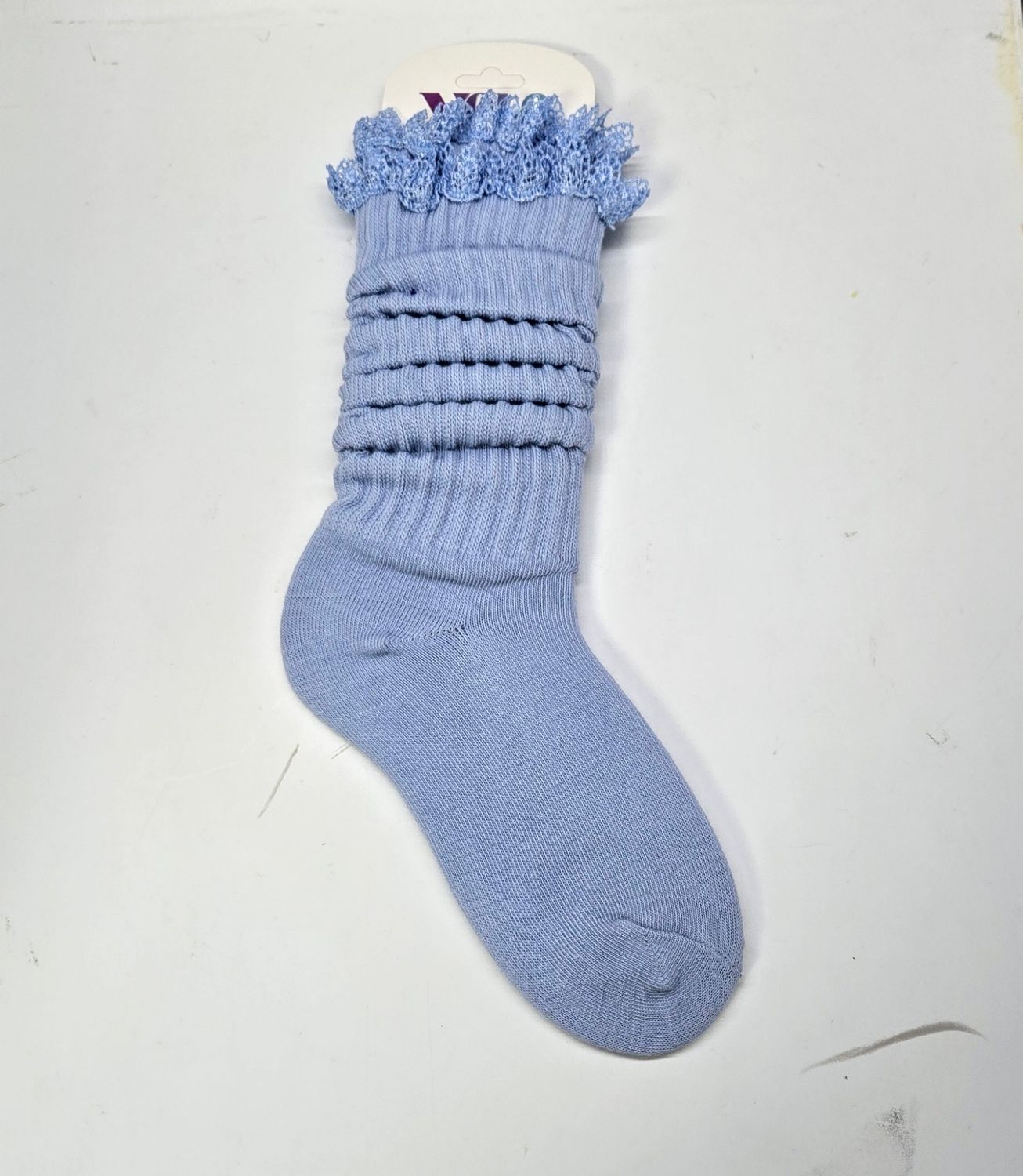 SS6-8/SKY BLUE/LACE - SOCK