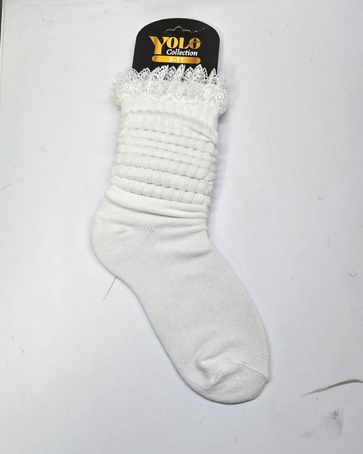 SS9-11/WHITE/LACE - SOCK