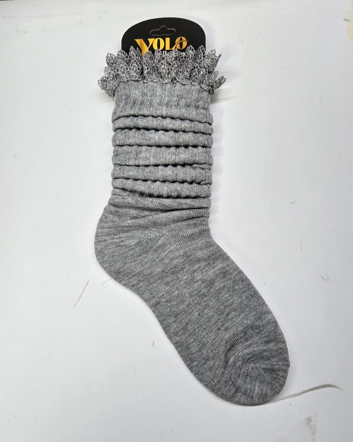 SS9-11/GREY/LACE - SOCK