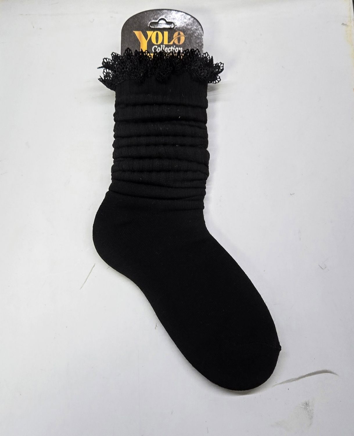 SS9-11/BLACK/LACE - SOCK