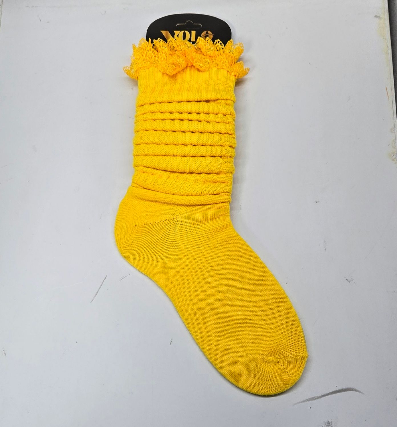 SS9-11/YELLOW/LACE - SOCK