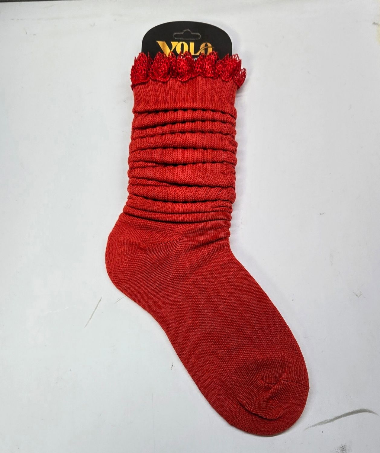 SS9-11/RED/LACE - SOCK