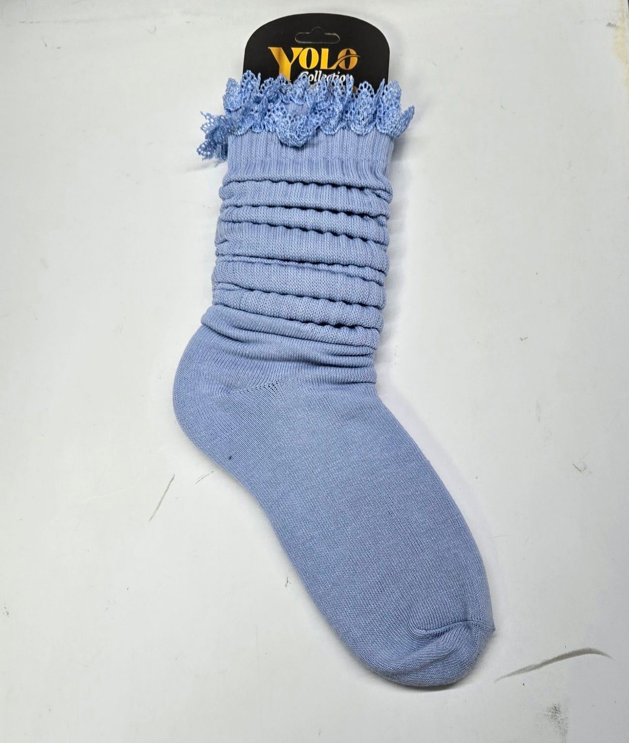 SS9-11/SKY BLUE/LACE - SOCK