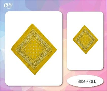 5BDA-GOLD- BANDANA