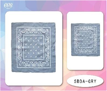 5BDA-GRAY- BANDANA