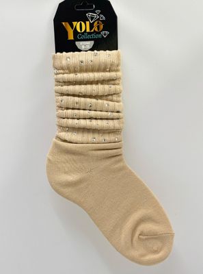 STONE911-KHAKI-SOCK