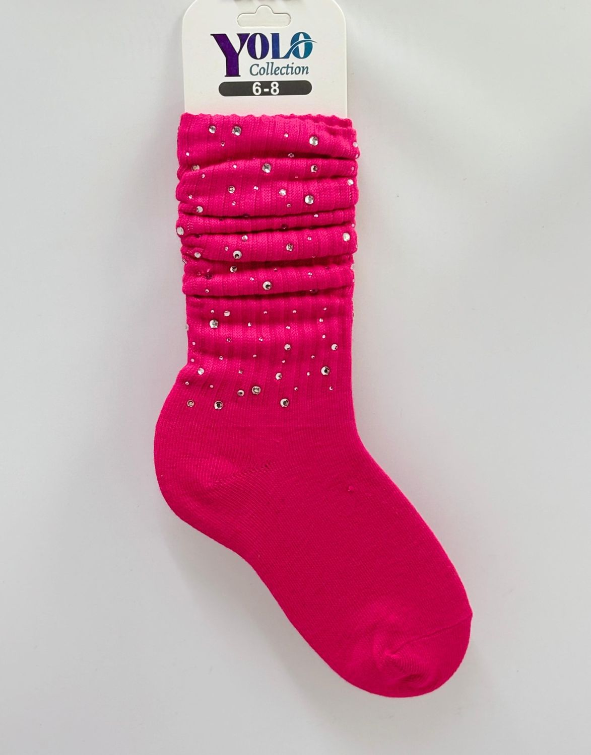 STONE68-HOTPINK-SOCK