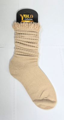 LACE911-KHAKI-SOCK
