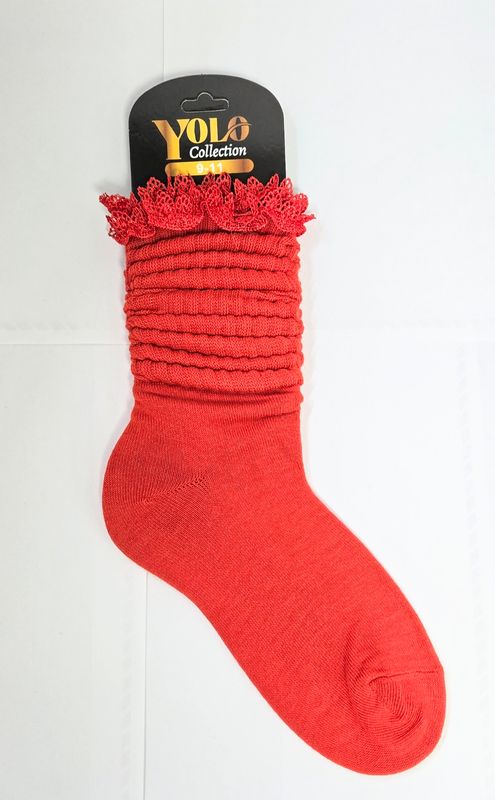 Red Java Sock LACE911-RED-SOCK